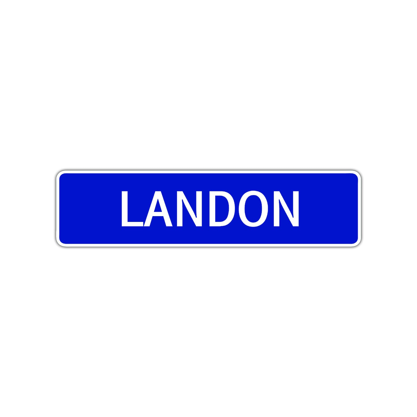 Landon Street Sign Children Name Room Plate