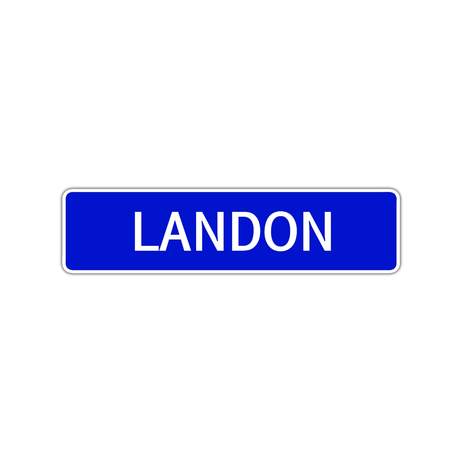 Landon Street Sign Children Name Room Plate