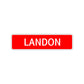 Landon Street Sign Children Name Room Plate