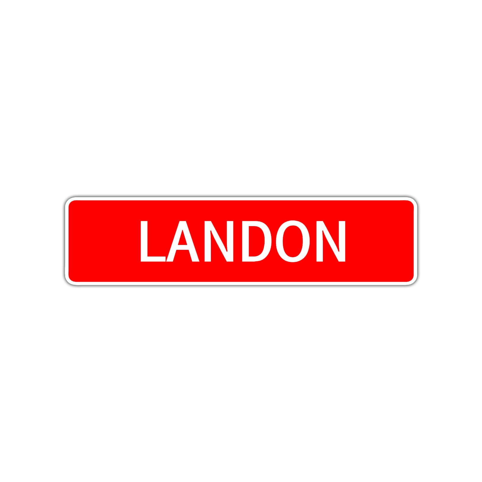 Landon Street Sign Children Name Room Plate