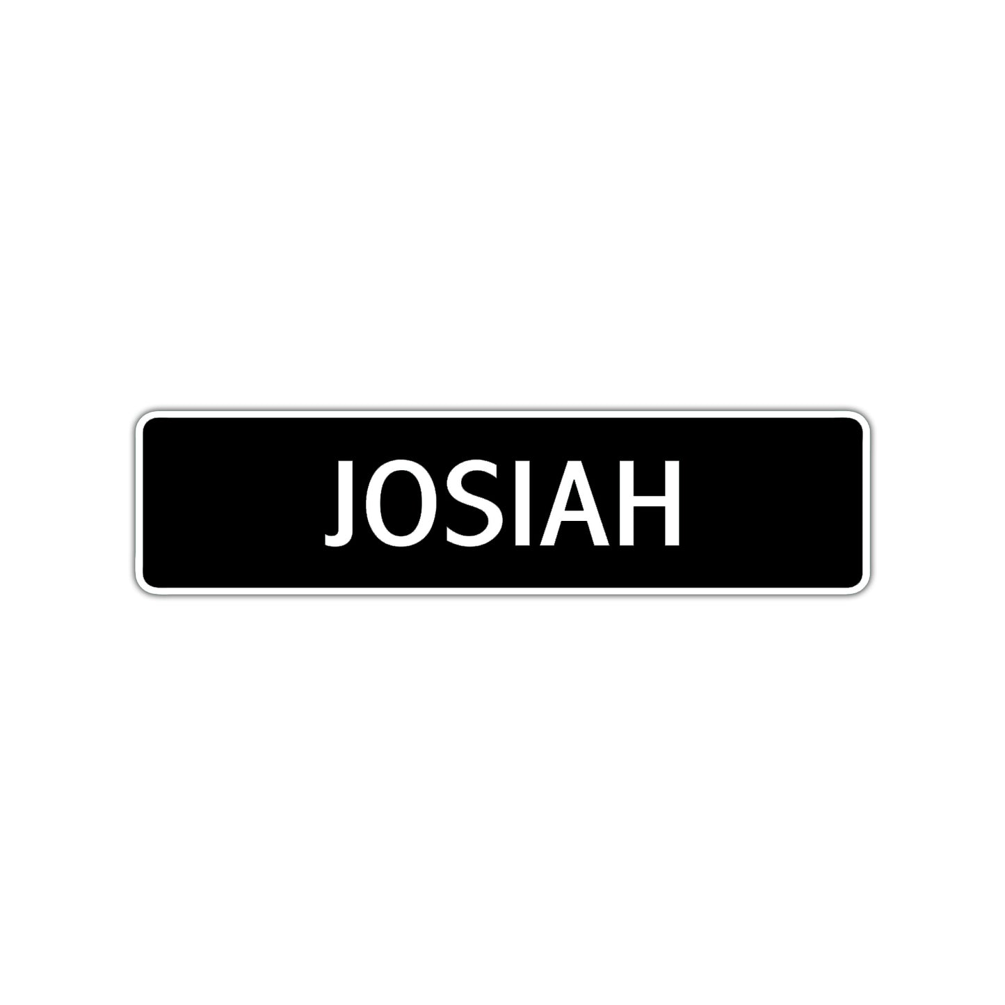 Josiah Street Sign Children Name Room Plate