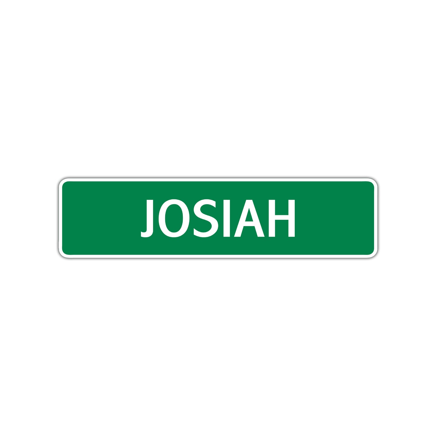 Josiah Street Sign Children Name Room Plate