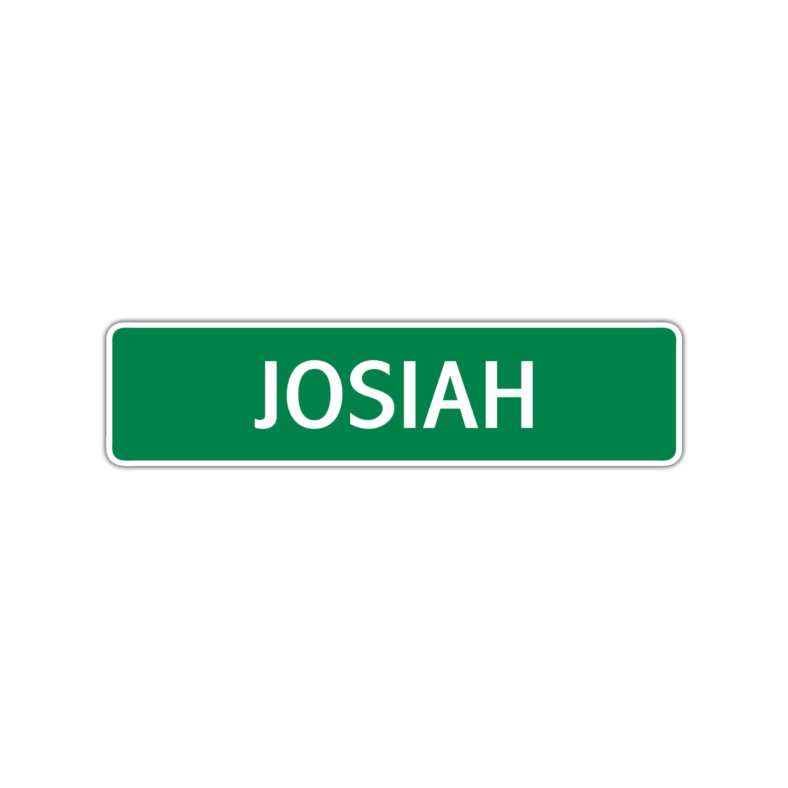 Josiah Street Sign Children Name Room Plate