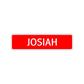 Josiah Street Sign Children Name Room Plate