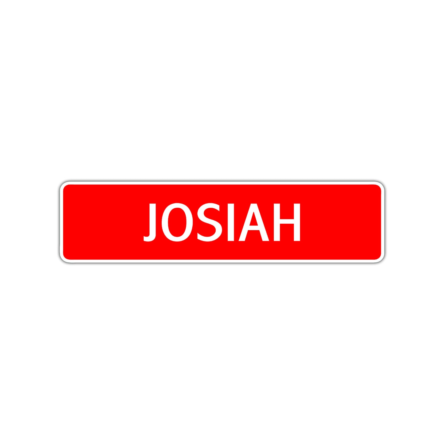 Josiah Street Sign Children Name Room Plate