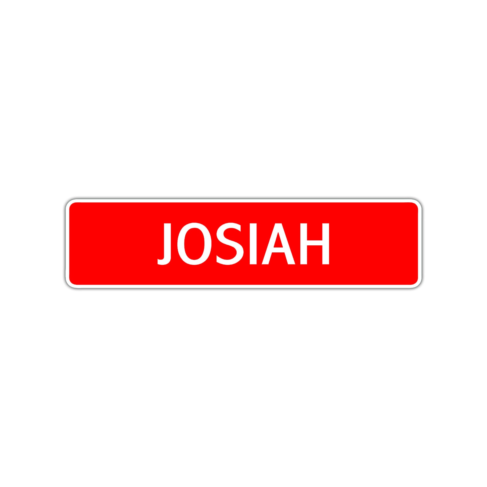 Josiah Street Sign Children Name Room Plate