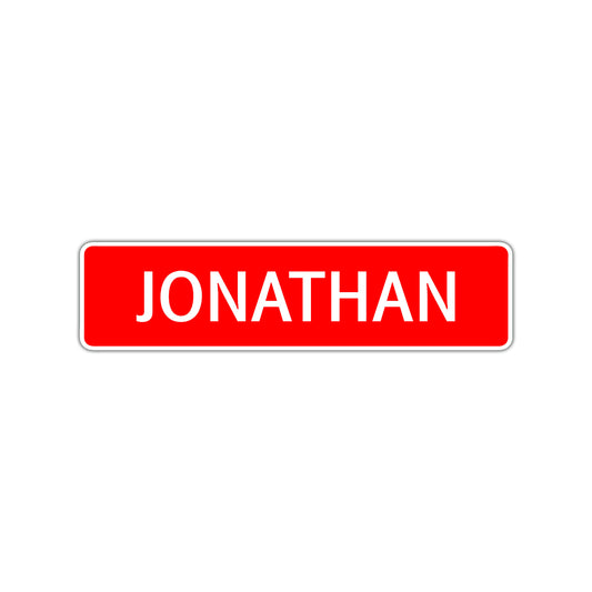 Jonathan Street Sign Children Name Room Plate