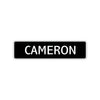 Cameron Street Sign Children Name Room Plate
