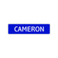 Cameron Street Sign Children Name Room Plate