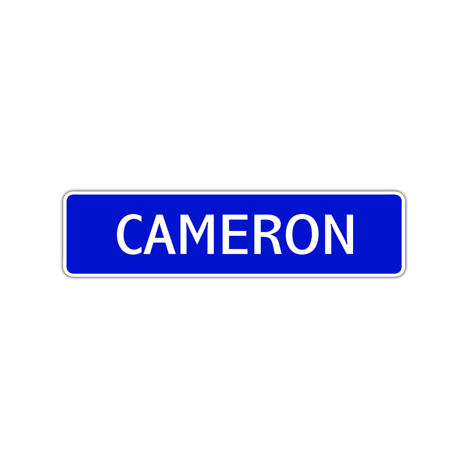 Cameron Street Sign Children Name Room Plate