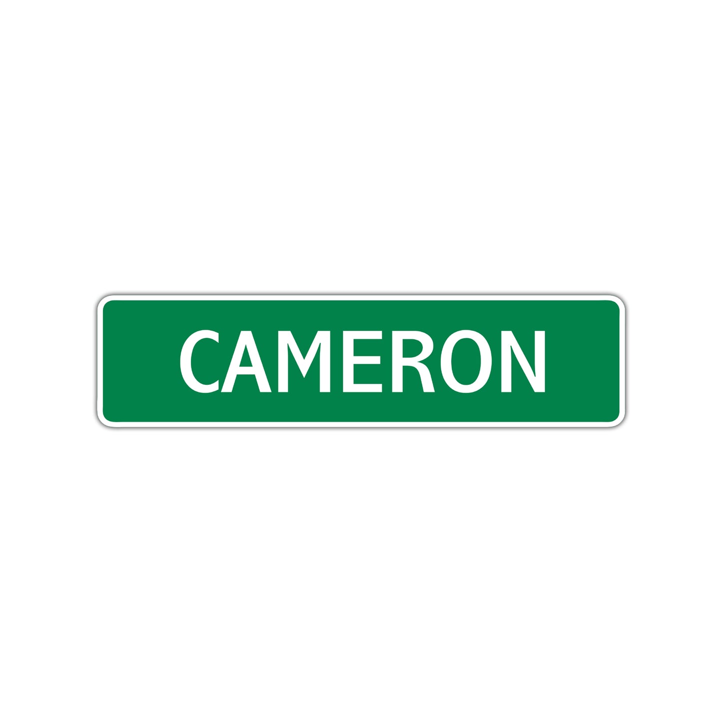 Cameron Street Sign Children Name Room Plate