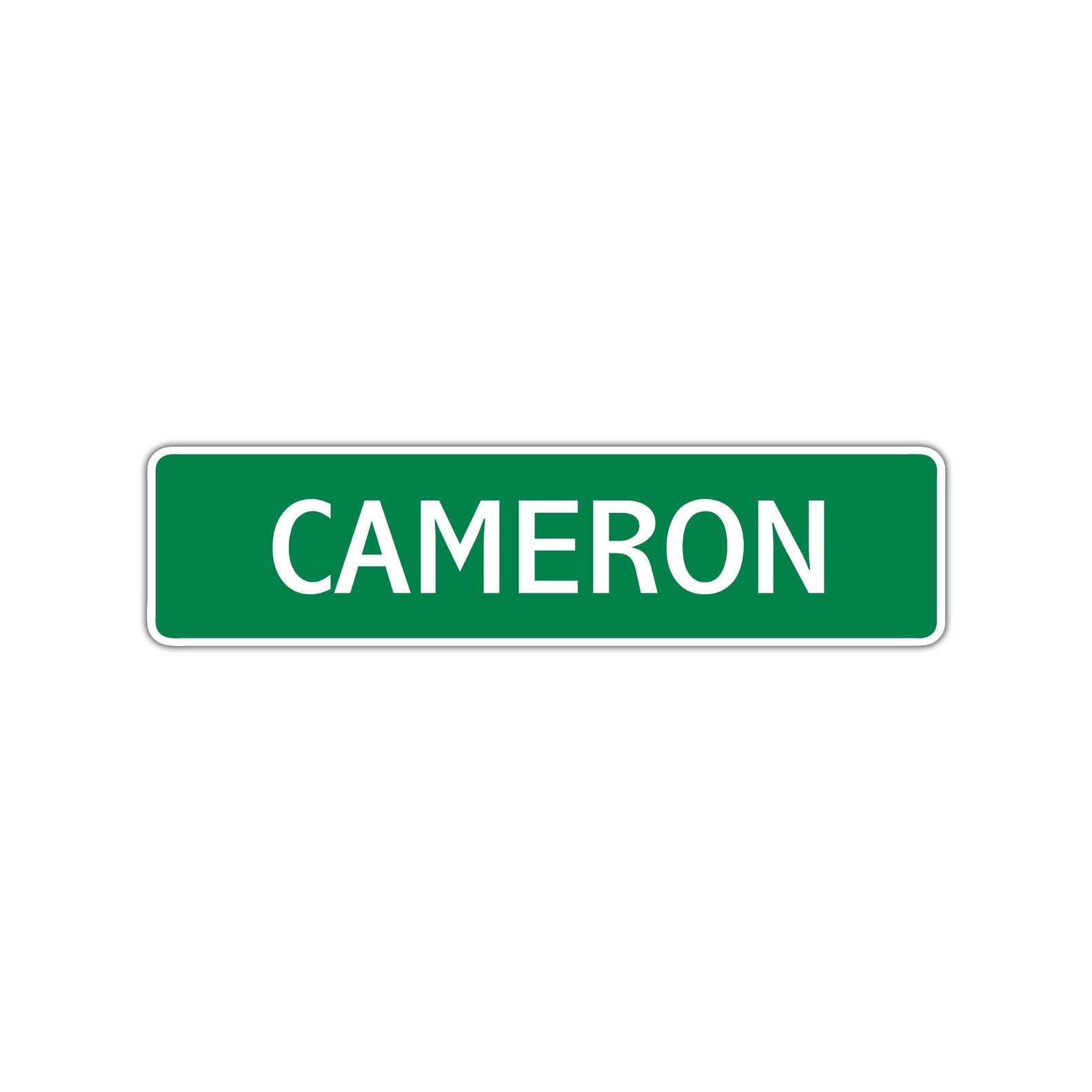 Cameron Street Sign Children Name Room Plate