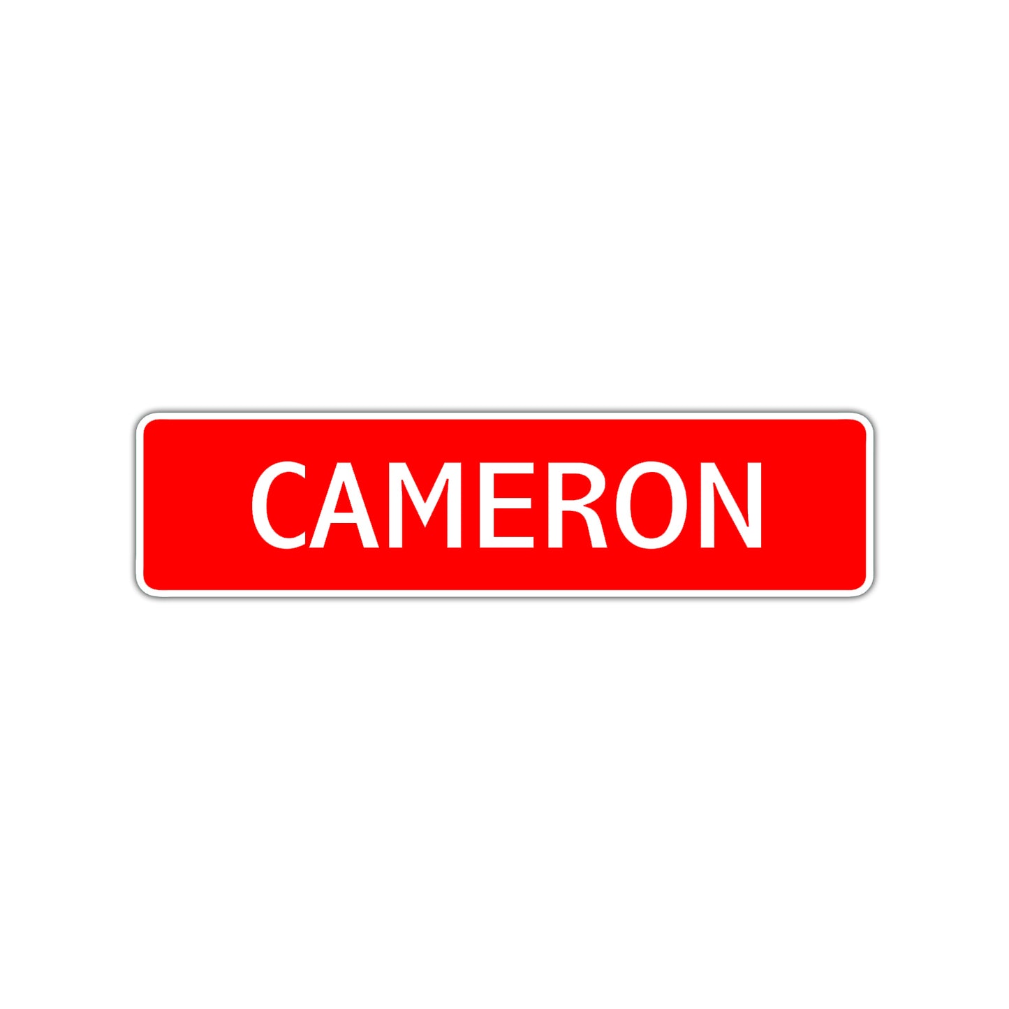 Cameron Street Sign Children Name Room Plate