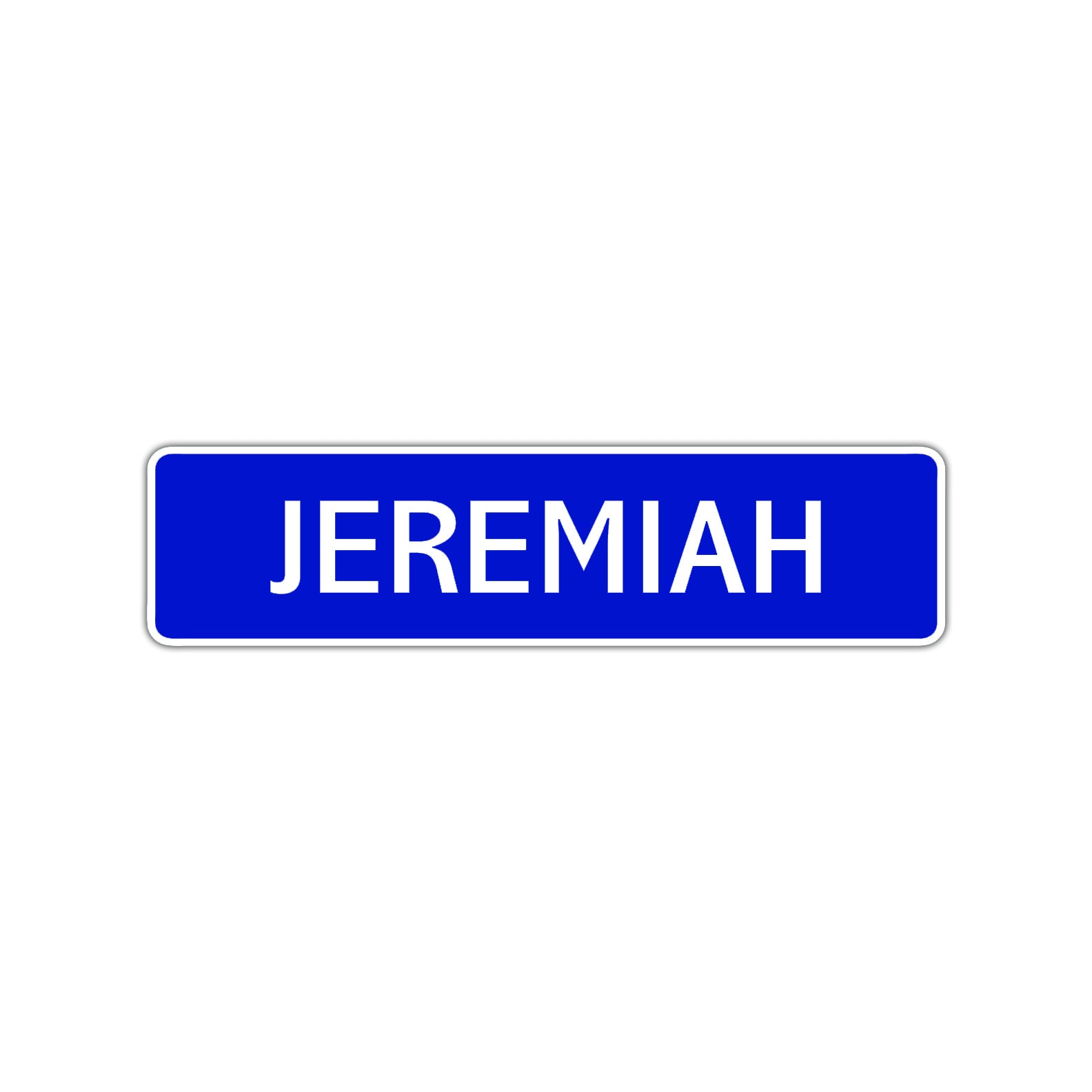 Jeremiah Street Sign Children Name Room Plate