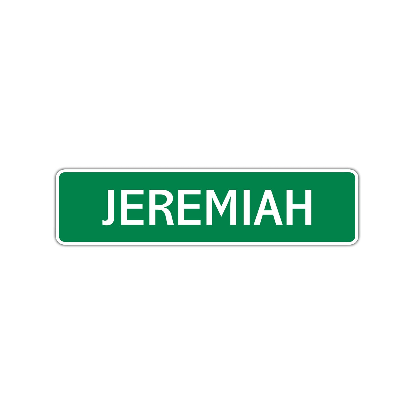 Jeremiah Street Sign Children Name Room Plate