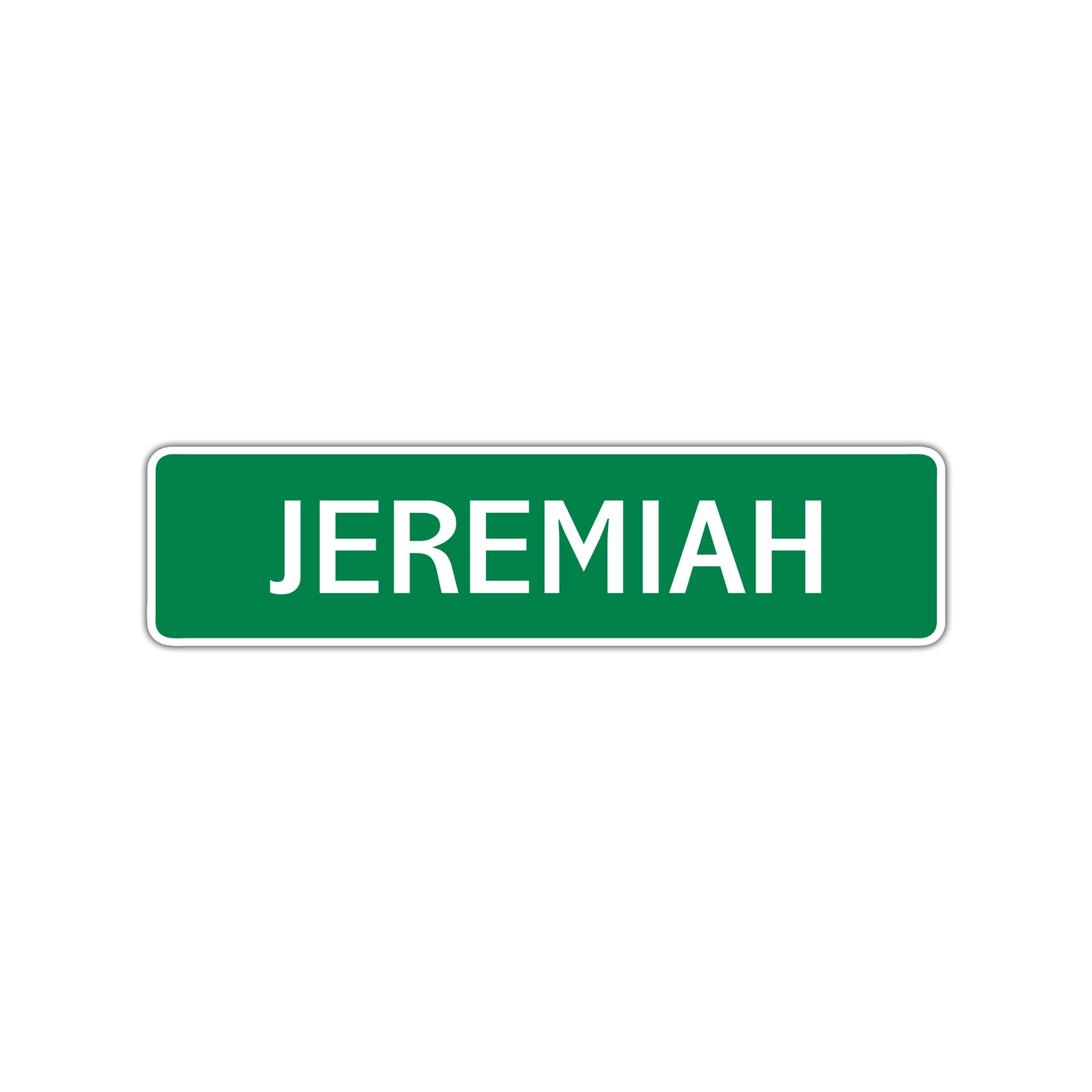 Jeremiah Street Sign Children Name Room Plate