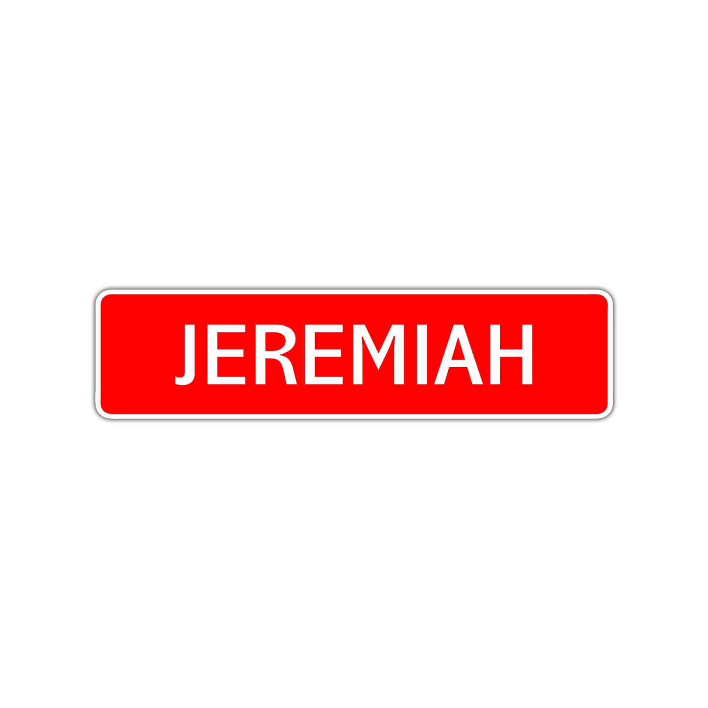 Jeremiah Street Sign Children Name Room Plate