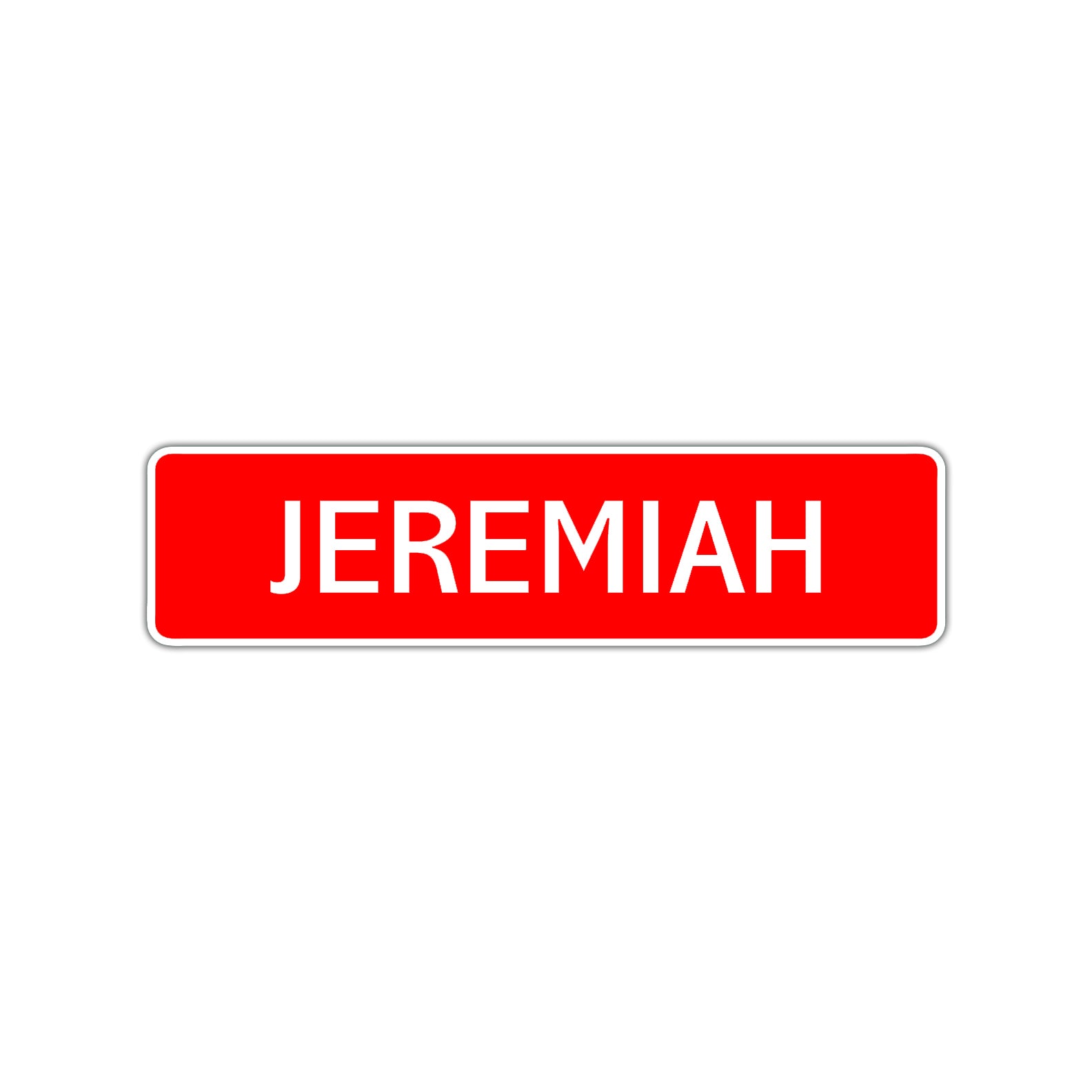 Jeremiah Street Sign Children Name Room Plate