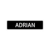 Adrian Street Sign Children Name Room Plate