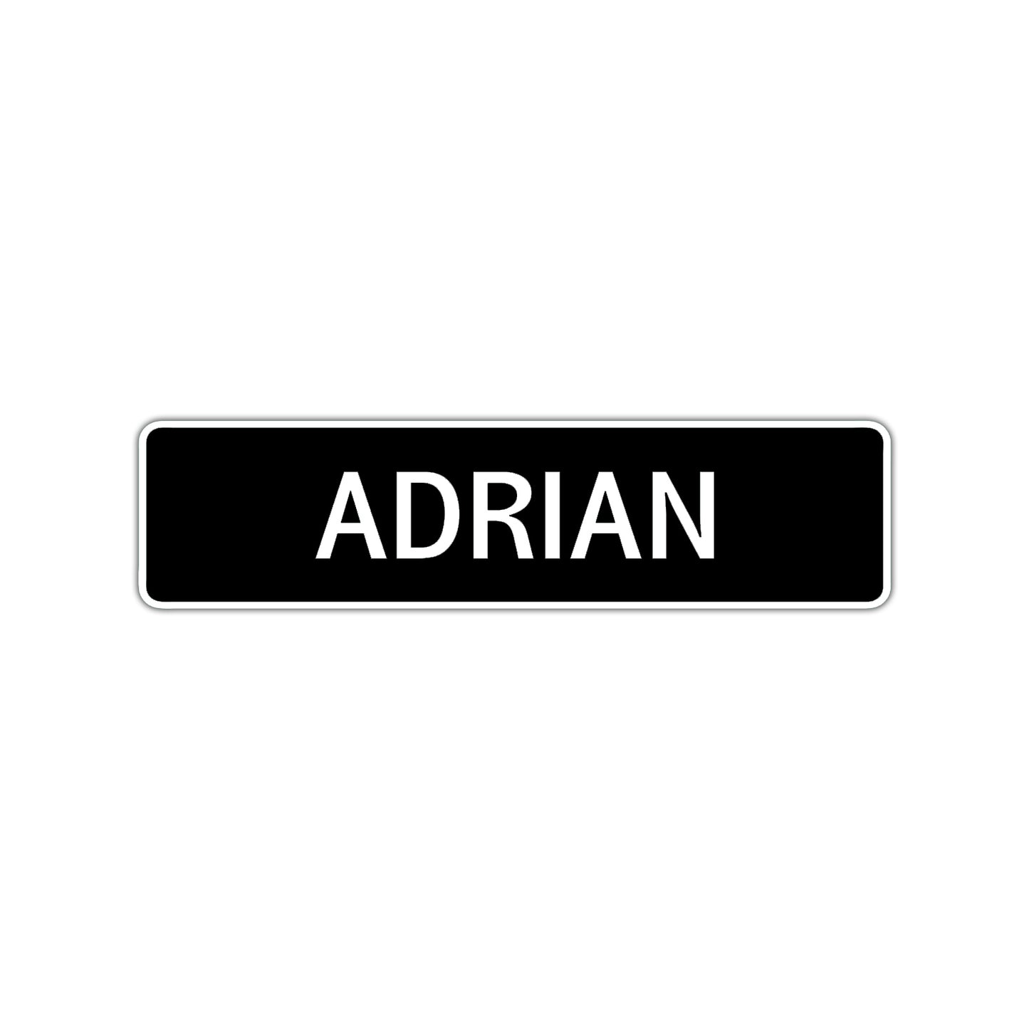 Adrian Street Sign Children Name Room Plate