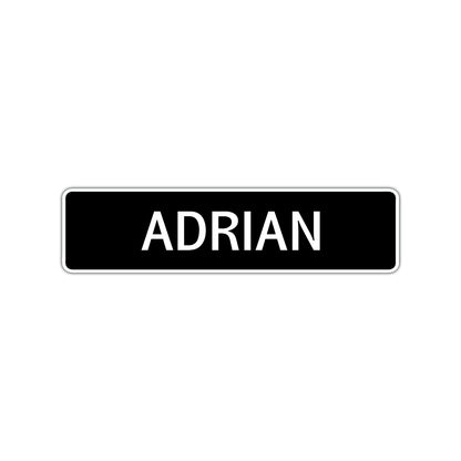 Adrian Street Sign Children Name Room Plate