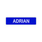 Adrian Street Sign Children Name Room Plate