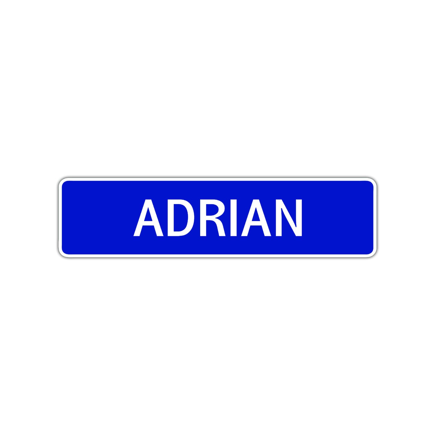 Adrian Street Sign Children Name Room Plate
