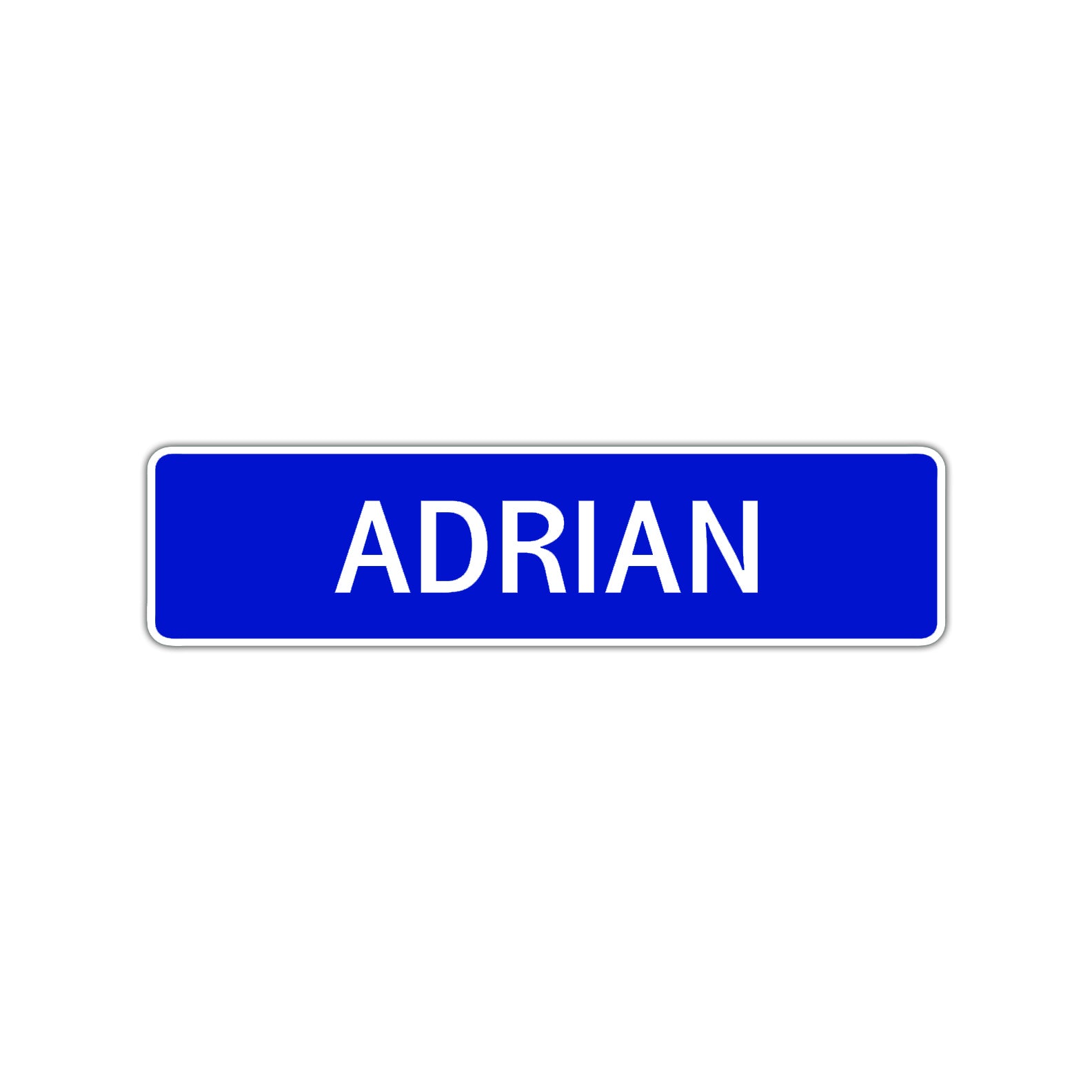 Adrian Street Sign Children Name Room Plate