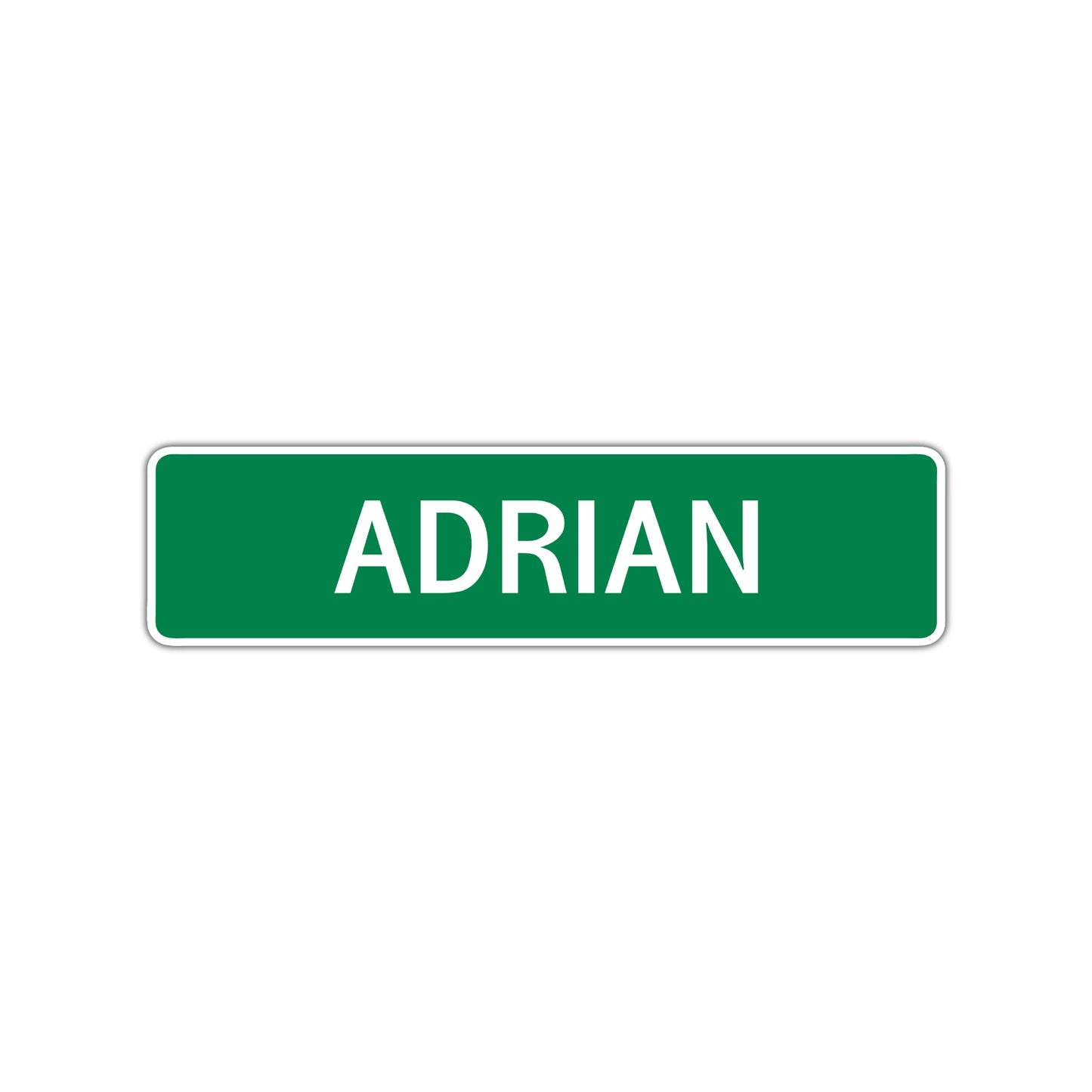 Adrian Street Sign Children Name Room Plate