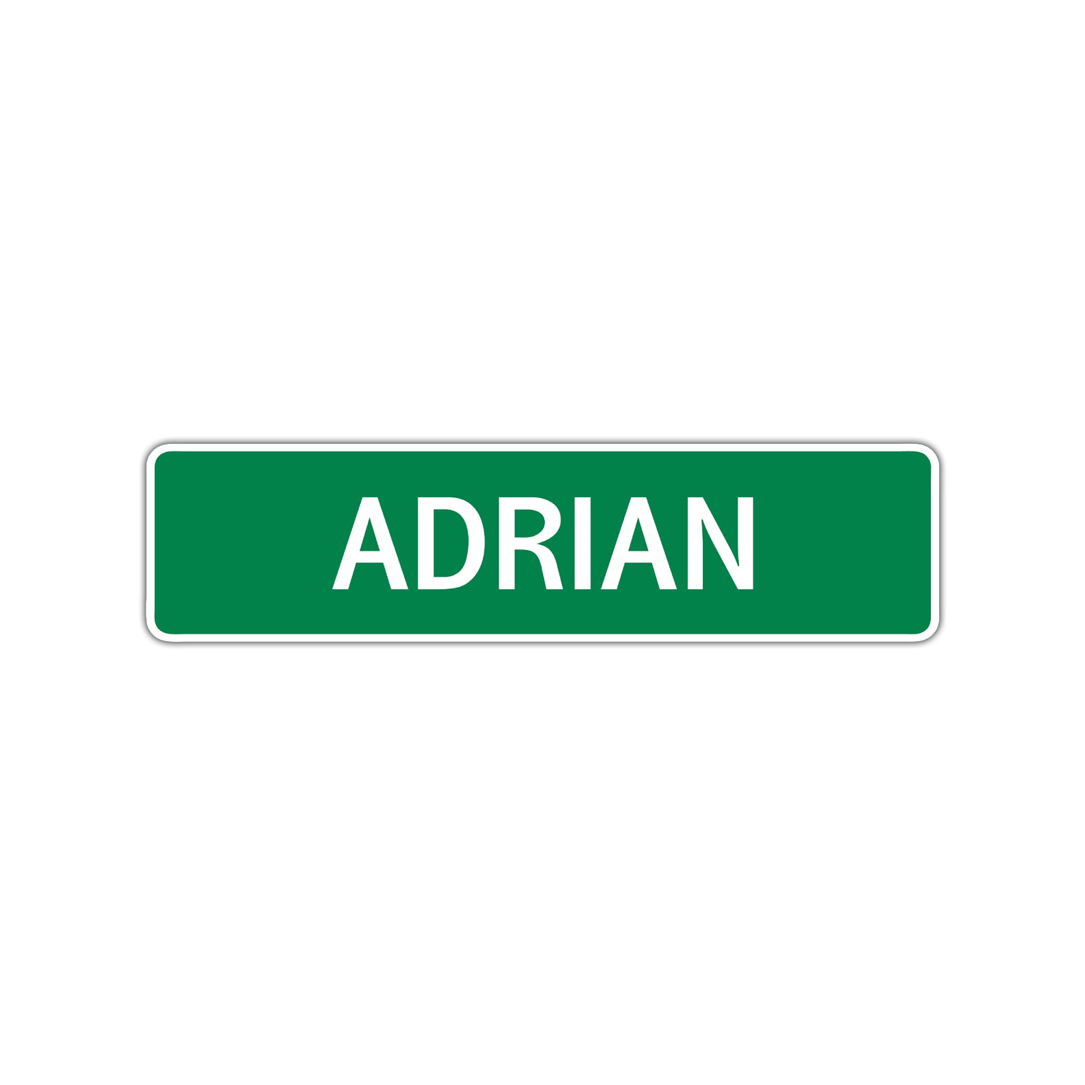Adrian Street Sign Children Name Room Plate