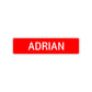 Adrian Street Sign Children Name Room Plate