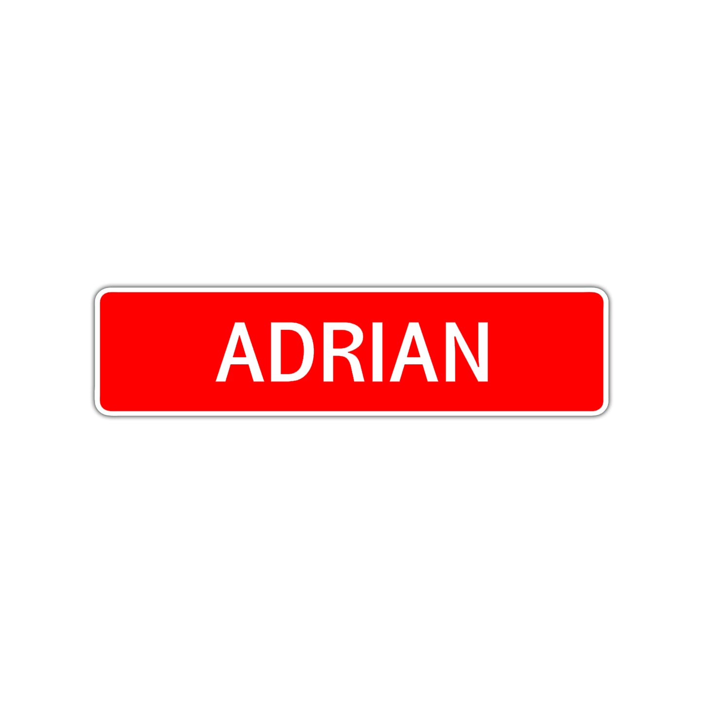 Adrian Street Sign Children Name Room Plate