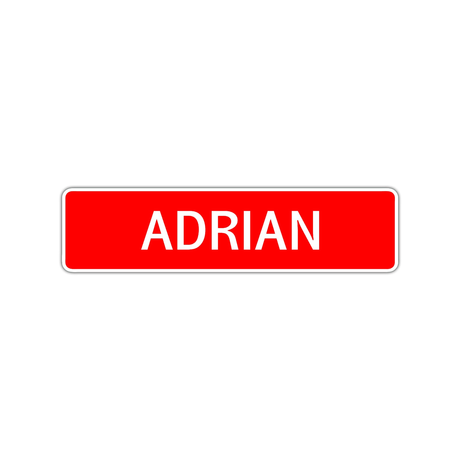 Adrian Street Sign Children Name Room Plate