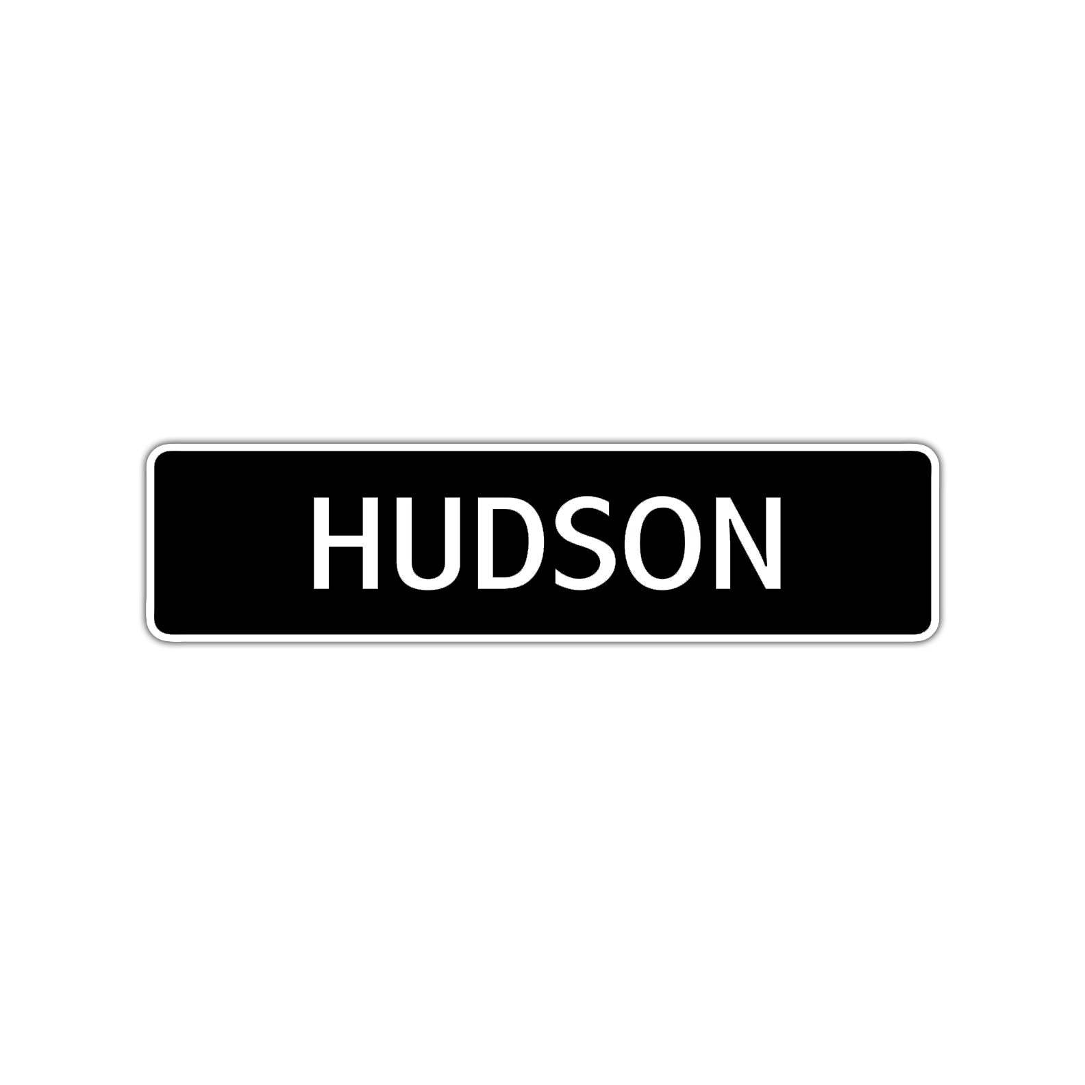 Hudson Street Sign Children Name Room Plate