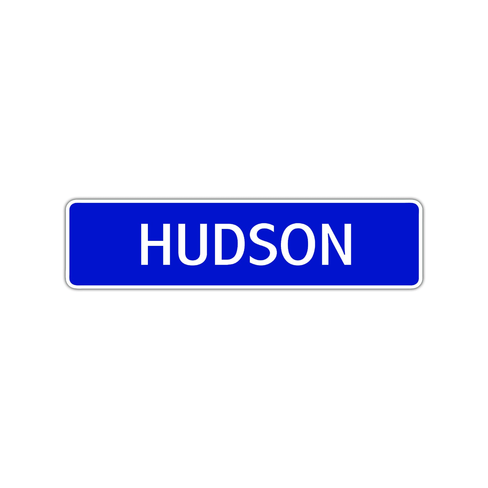 Hudson Street Sign Children Name Room Plate