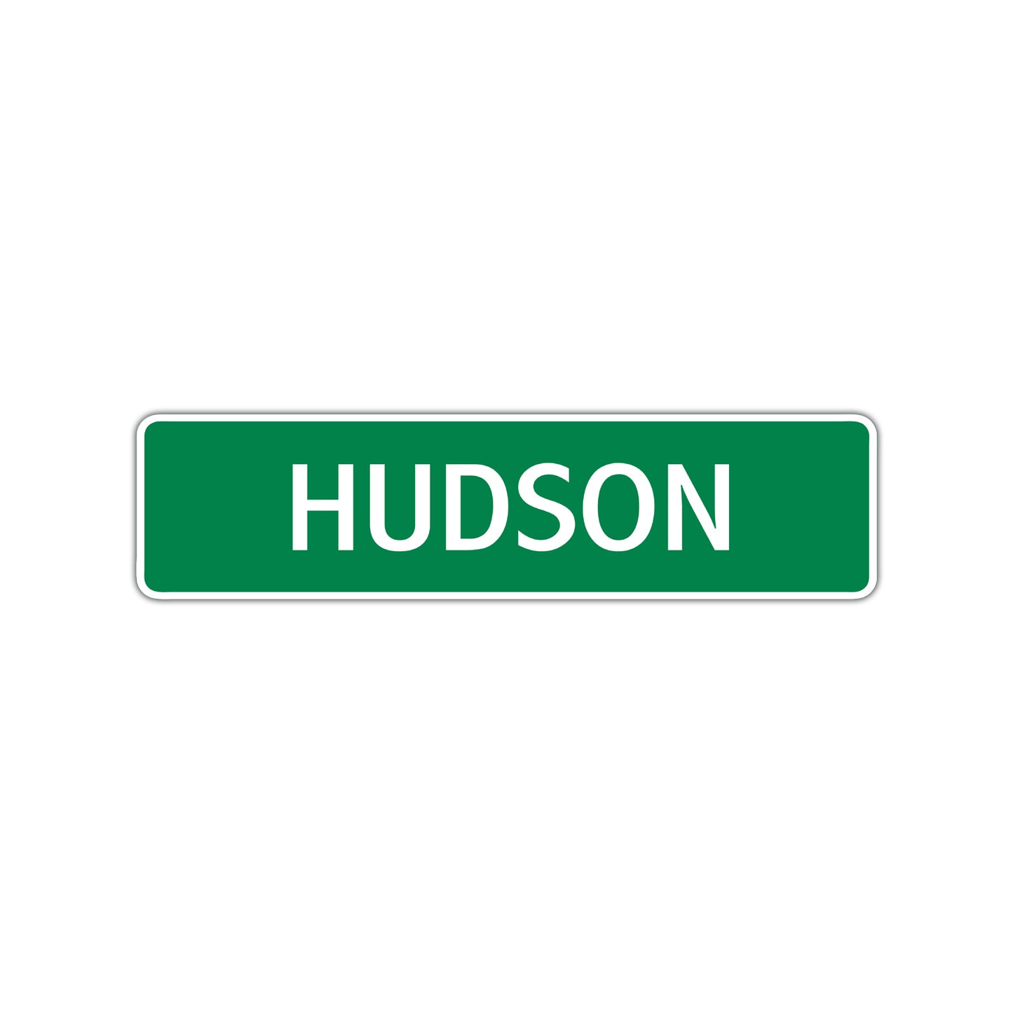 Hudson Street Sign Children Name Room Plate