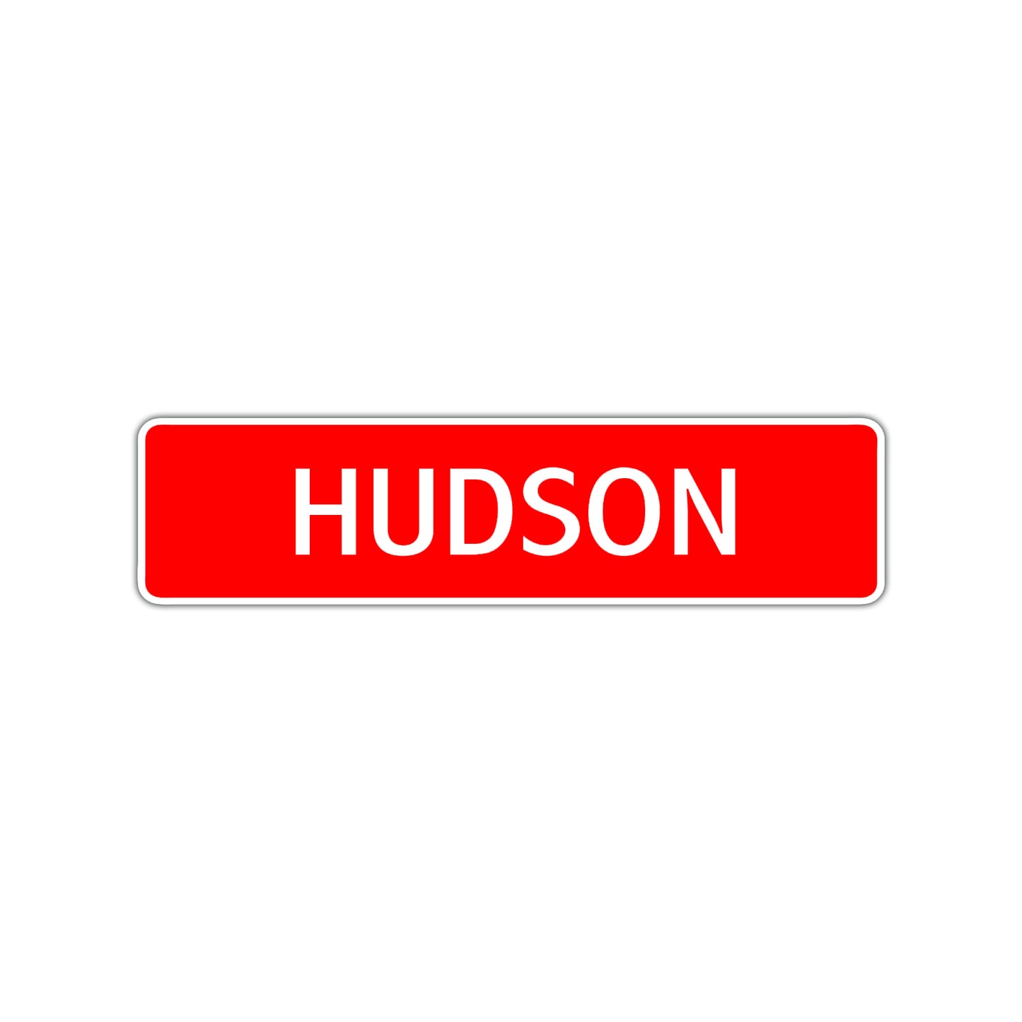Hudson Street Sign Children Name Room Plate
