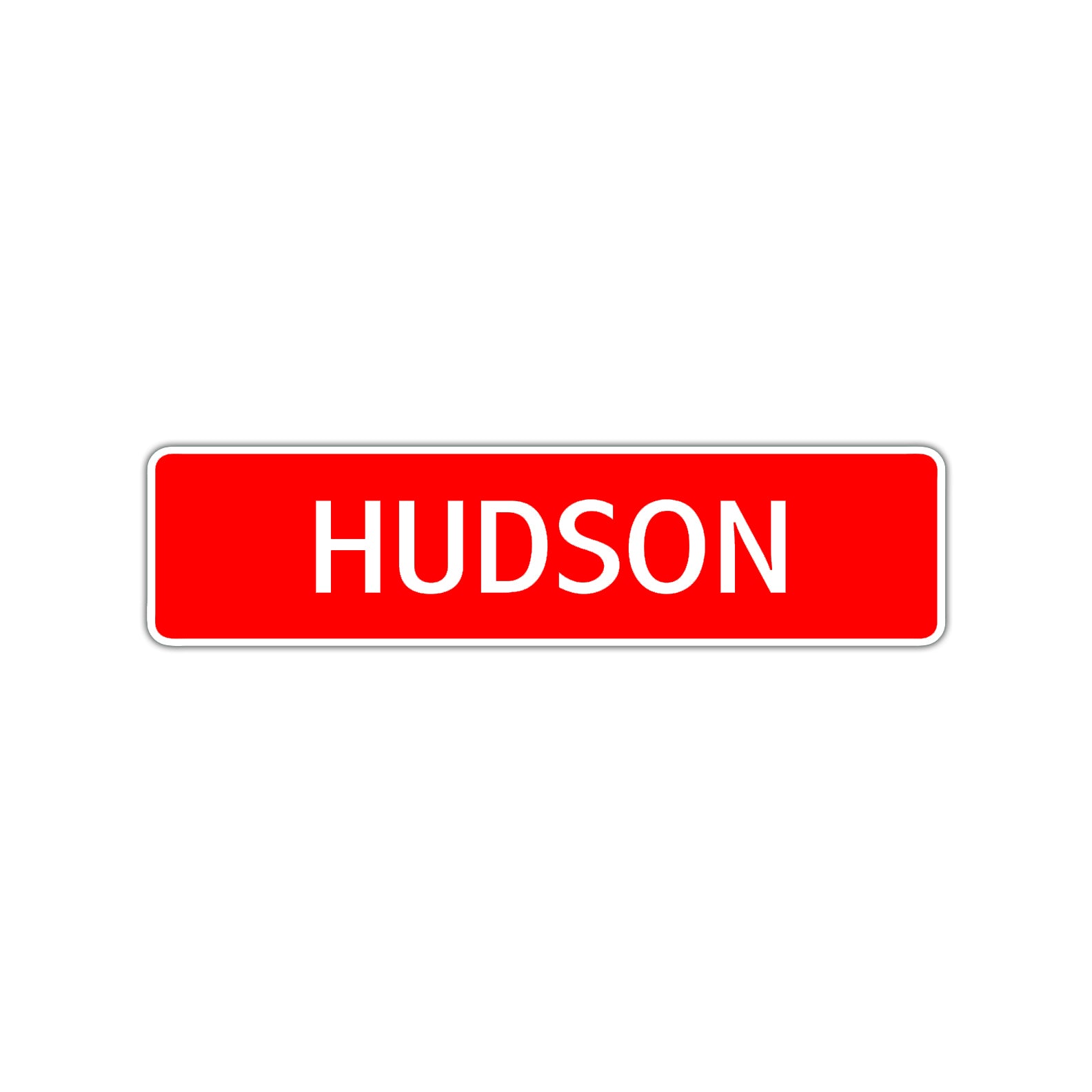 Hudson Street Sign Children Name Room Plate