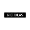 Nicholas Street Sign Children Name Room Plate