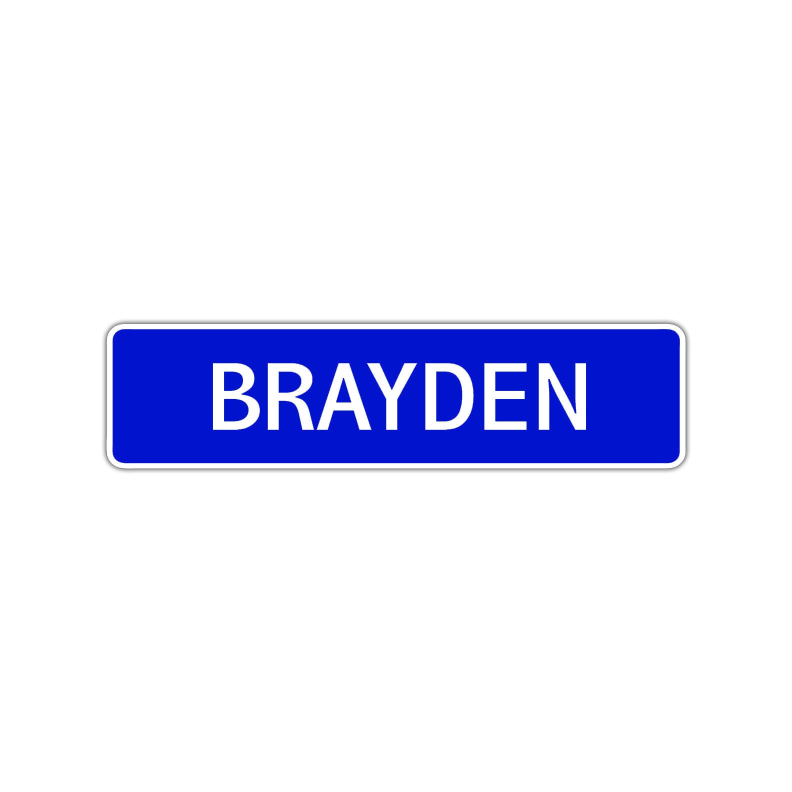 Brayden Street Sign Children Name Room Plate