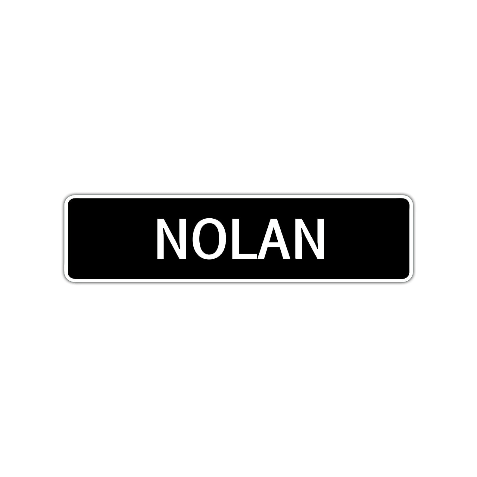 Nolan Street Sign Children Name Room Plate