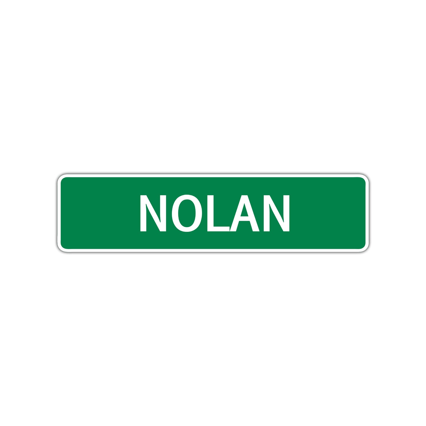 Nolan Street Sign Children Name Room Plate