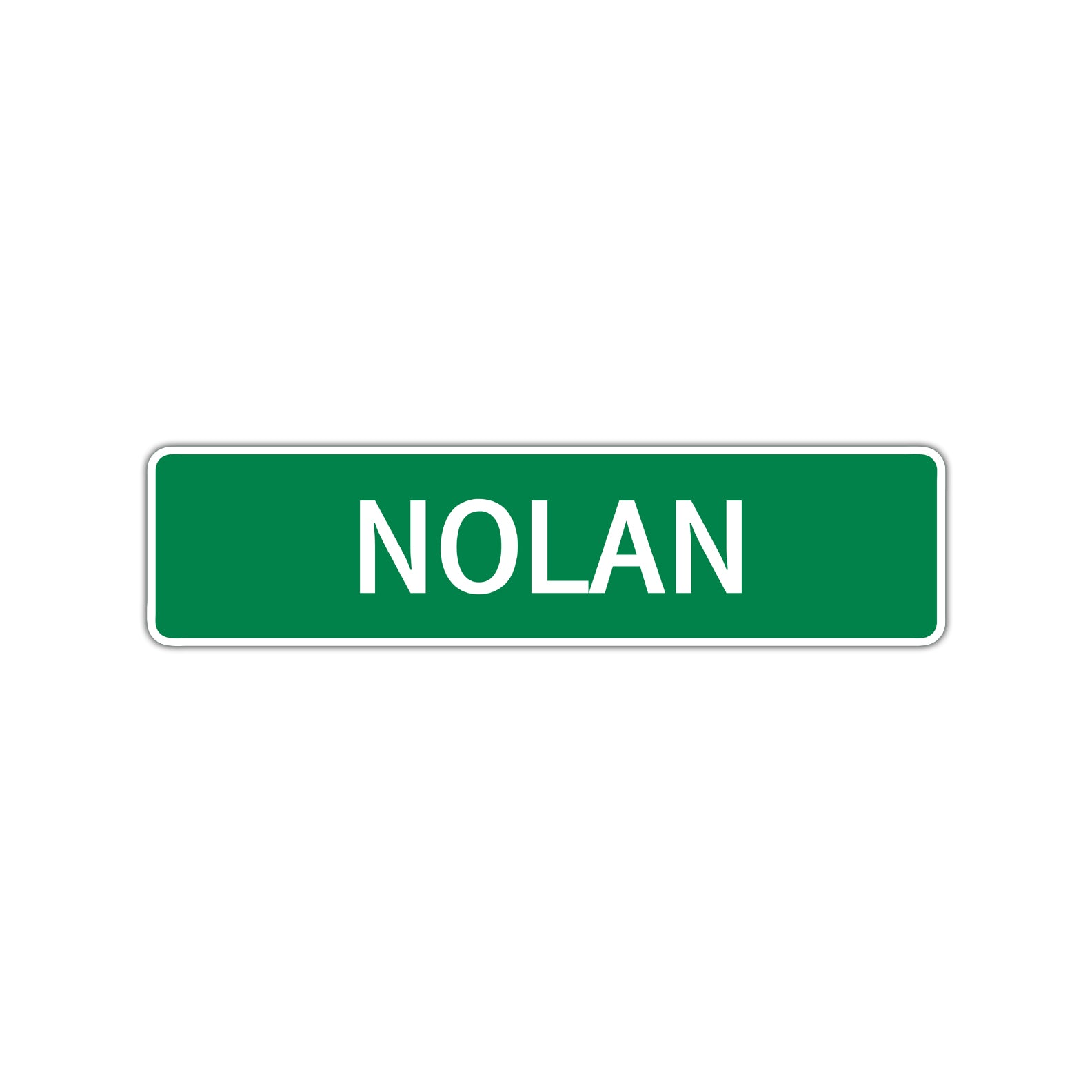 Nolan Street Sign Children Name Room Plate