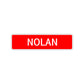 Nolan Street Sign Children Name Room Plate