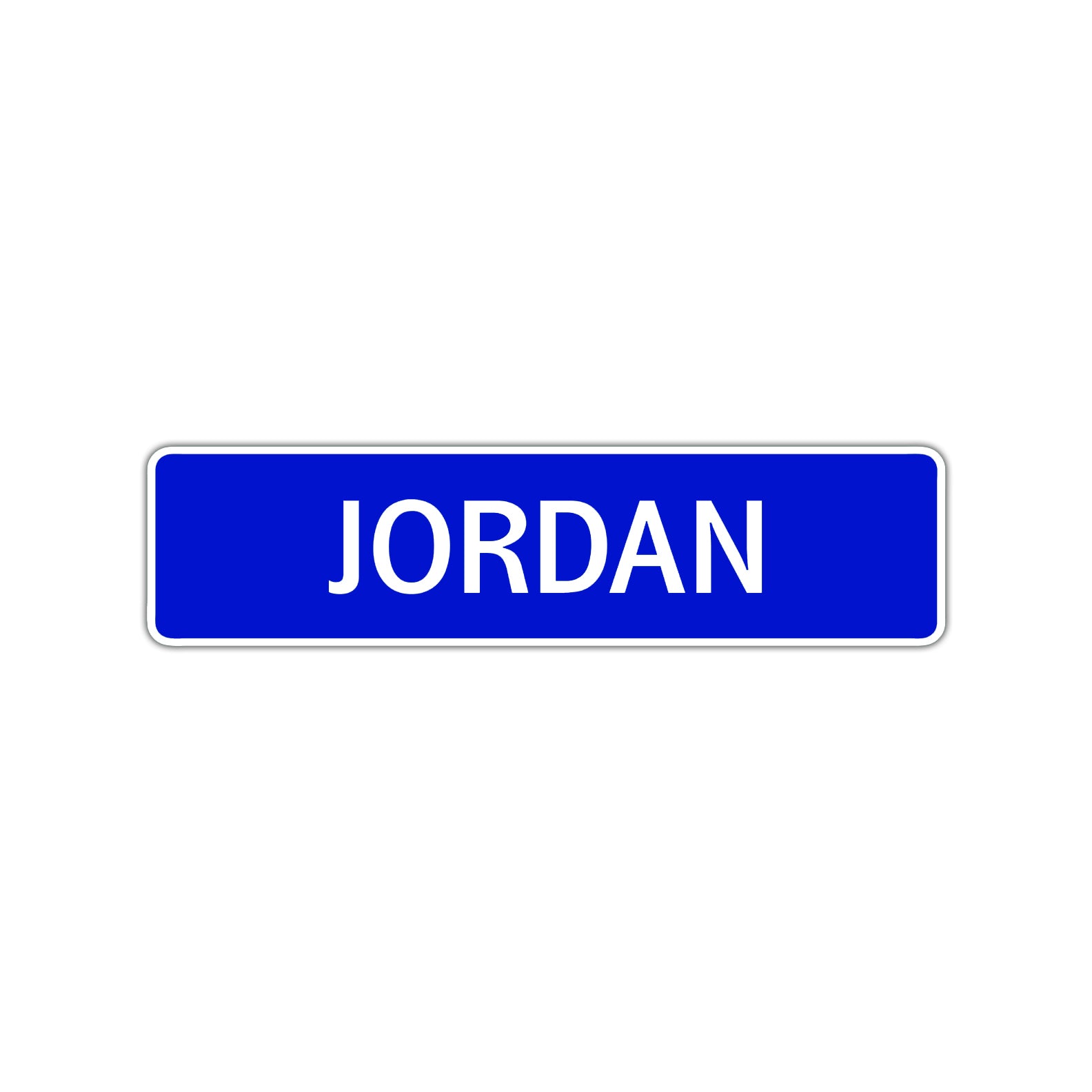 Jordan Street Sign Children Name Room Plate