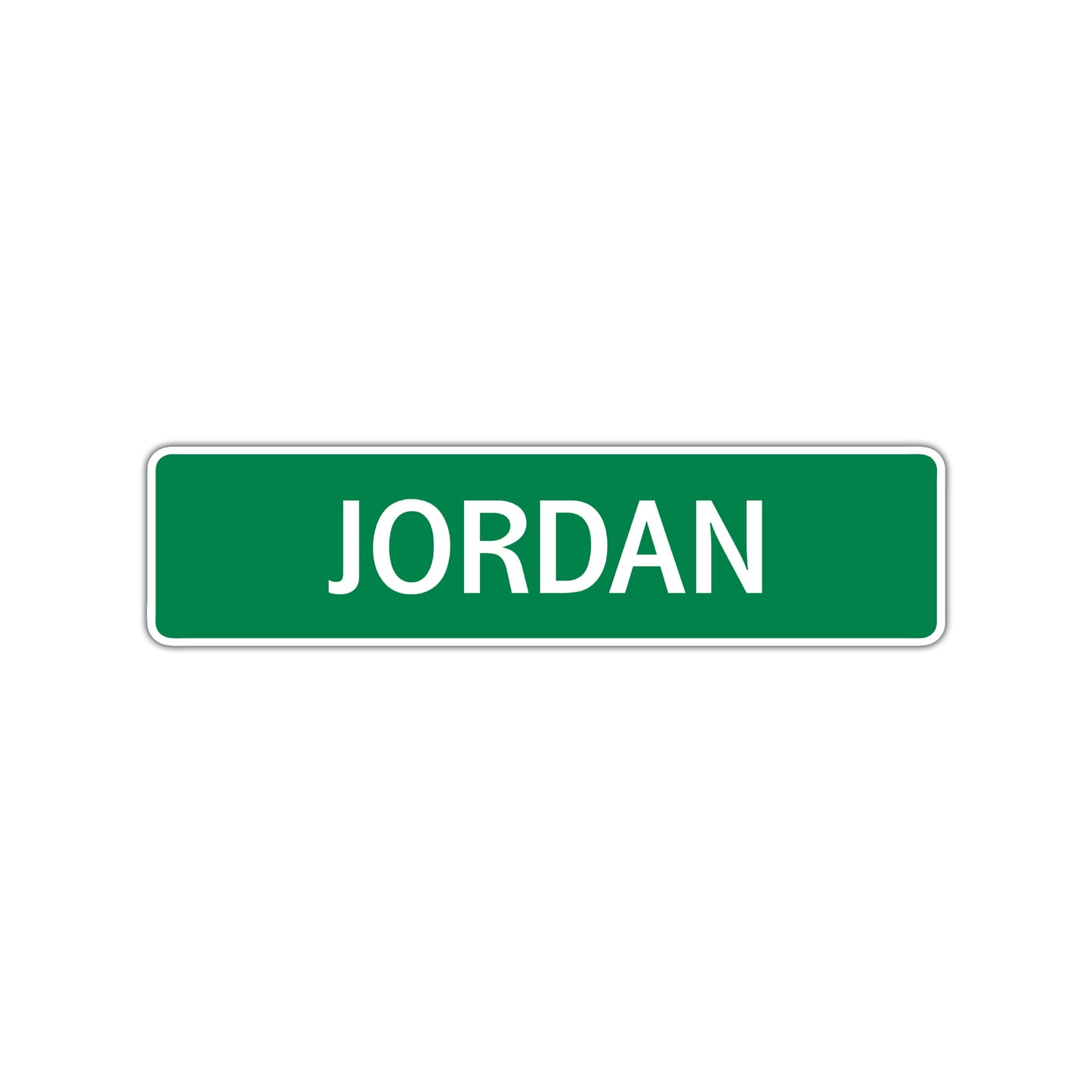 Jordan Street Sign Children Name Room Plate
