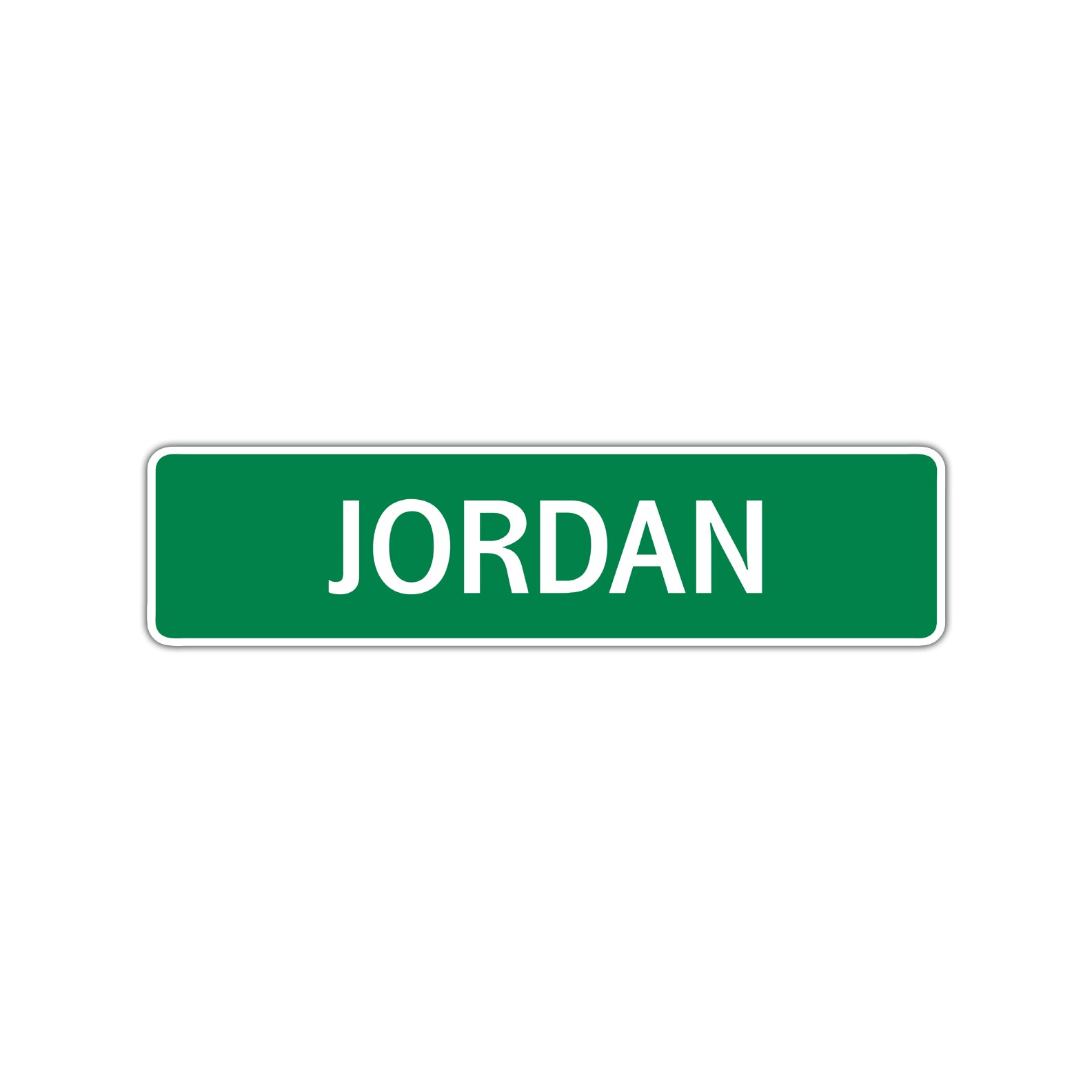 Jordan Street Sign Children Name Room Plate