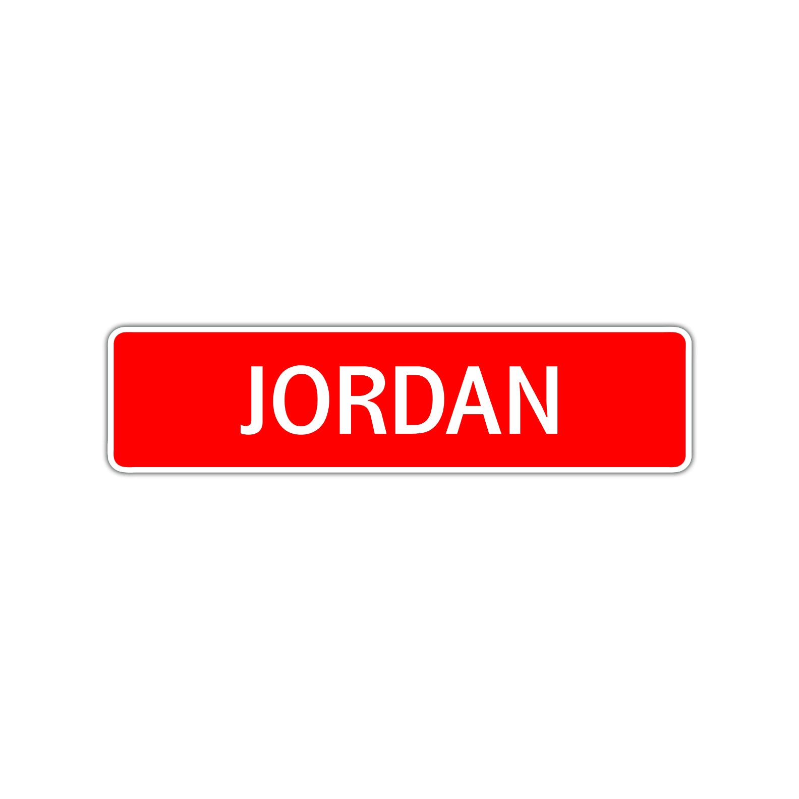 Jordan Street Sign Children Name Room Plate