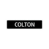 Colton Street Sign Children Name Room Plate