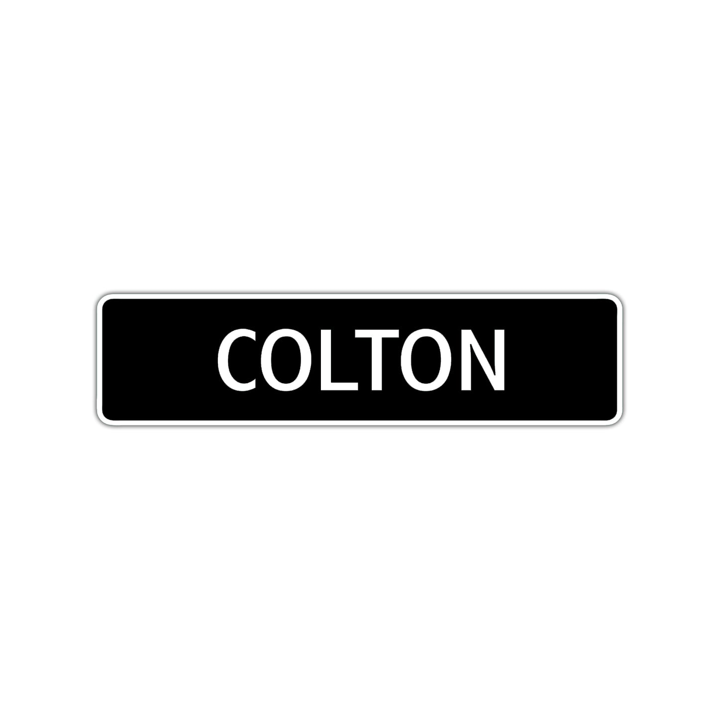 Colton Street Sign Children Name Room Plate